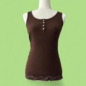 Vintage y2k energie ribbed henley